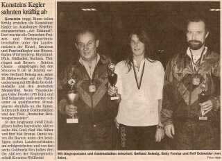Oktober 2000 ... Deutscher Meister mit der Gabi im Mixed-Paarlauf
